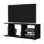 Meuble télé noir avec rangement ouvert-1597039805