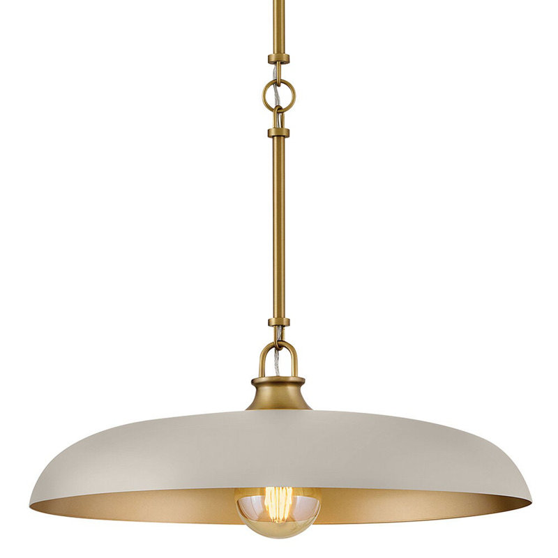 Sadie 1 - Light Steel Chandelier, 6.25" H x 18" W x 18" D, Light Taupe