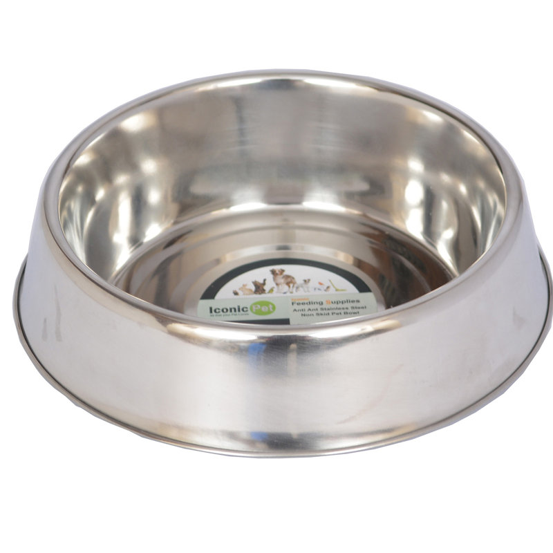 Bol anti-dérapant pour animaux de compagnie (2 bols), 16 oz