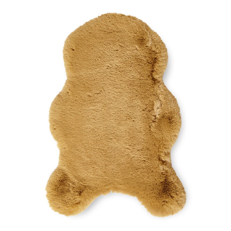 Lehi area rug Table Tufted Sheepskin Mustard, Novelty 60 x 90cm