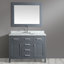 Ensemble de meuble-lavabo de salle de bain simple avec miroir 48 po London Stanmark
