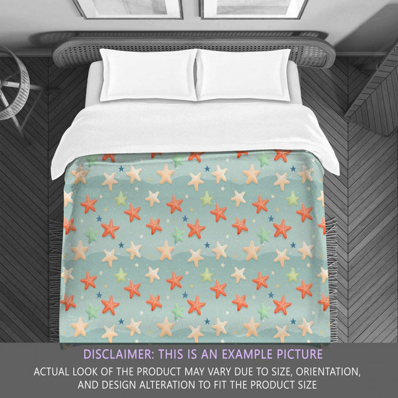 Beach Starfish Bedding, Twin Extra Long Comforter
