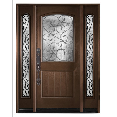 60'' x 80'' Paneled Fiberglass Front Entry Doors
