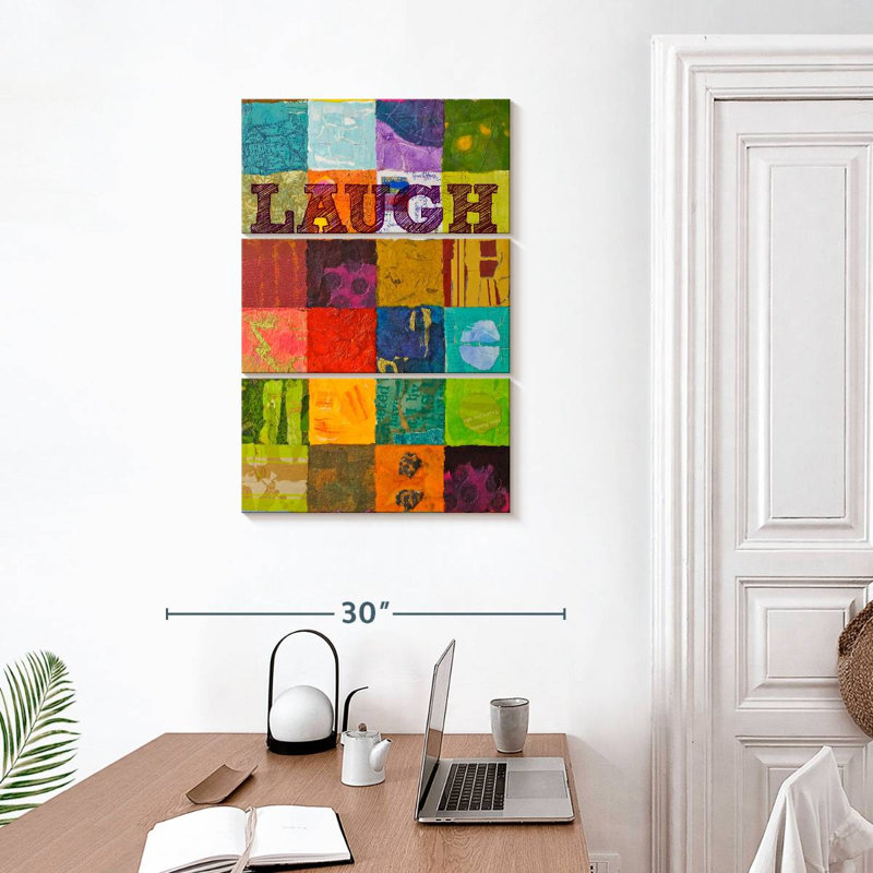 Patchwork Laugh, H 32 po x l 20 po
