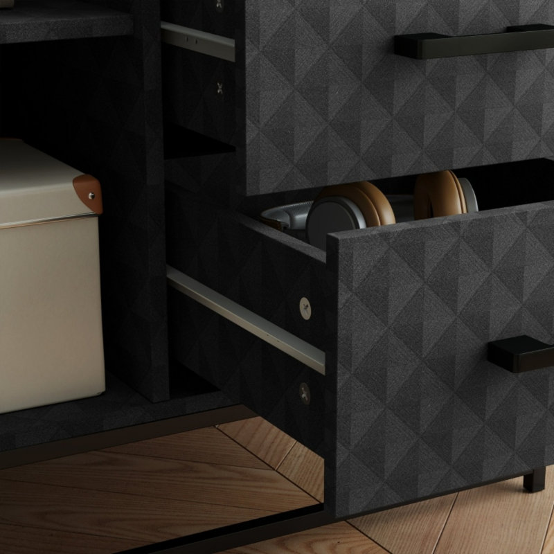 80cm Sideboard, Black