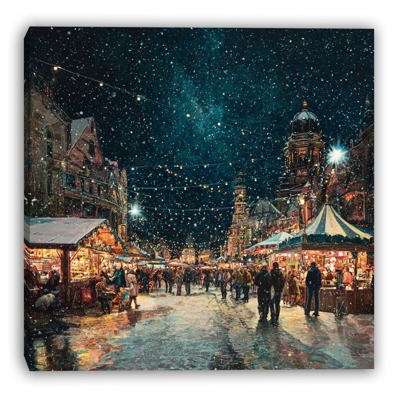 Art mural sur toile Starlit, H 20 po x l 20 po