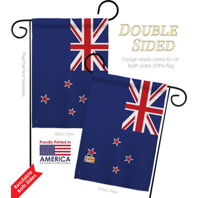 Double Sided 18.5'' H x 13'' W Polyester Flag Set