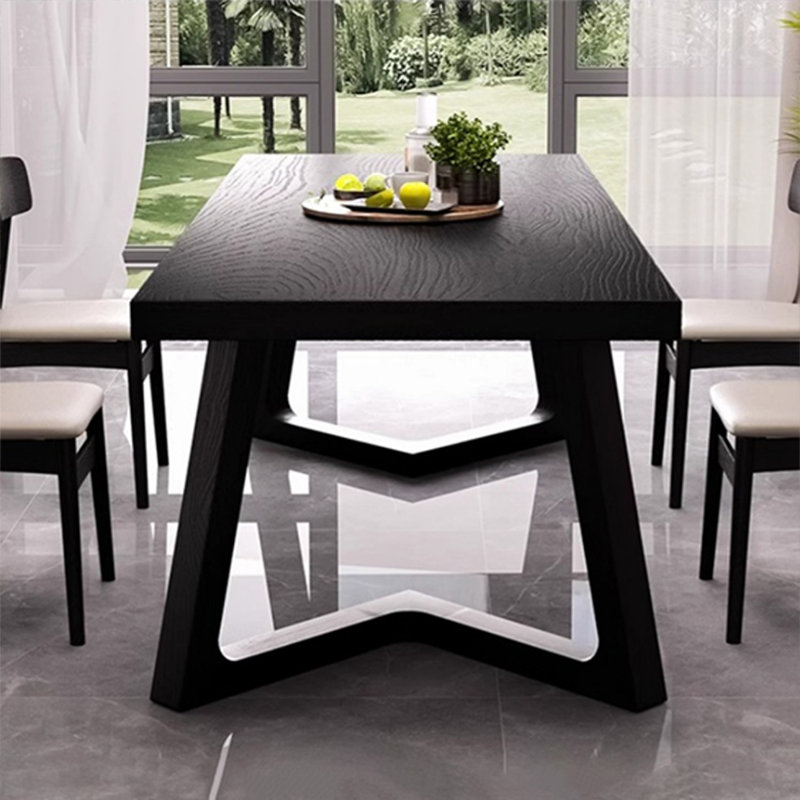 Aesthetic and practical solid wood table sets, 29.52"H x 70.86"L x 31.49"W