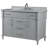 48” Single Vanity Set With White Carrara Marble Top and Mirror-496726691