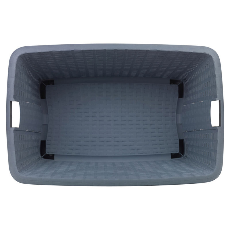 Plastic Laundry Basket, Blue