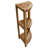 EcoDecors, Snazzy Corner, Teak Corner Shower Shelf, Shower Stand Corner, in EarthyTeak™