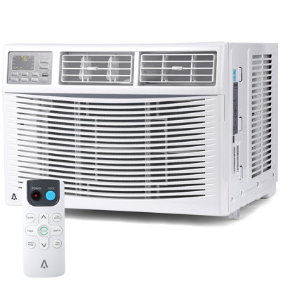 Energy Efficient 10000 BTU Window Air Conditioner – Quiet AC Unit with Remote & App Control, 3 Cooling Modes, 24H Timer, Washable Filter, Easy Install Kit, Fits 450 Sq.Ft – 115V