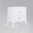 Babb White Finish Accent Table, Table