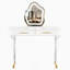 Ensemble de coiffeuse moderne 40 "avec miroir à écran tactile lumineux, coiffeuse et tabouret rembourré avec 2 grands tiroirs