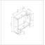 Console contemporaine avec deux tablettes ouvertes