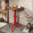 Anguel Pine Round Solid Wood Top Metal Base Dining Table-1969342847