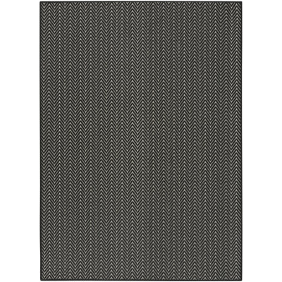 Remmie Black Modern Indoor/Outdoor Rug