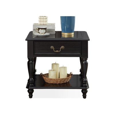 Mid-Century Modern Solid Wood End Table
