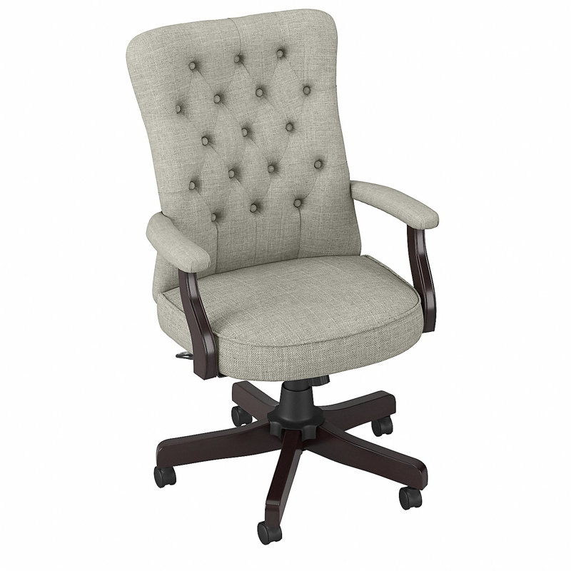 Salinas Vinyl Task Chair, Light Gray