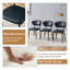 Ensemble de table de salle à manger pour 4 personnes avec table ronde de 36,6 po et 4 chaises rembourrées-1037866411