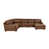 Simili cuir brun foncé est en rupture de stock