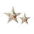 Set of 2 Metal Spring Bird Design Wall Hanging Star