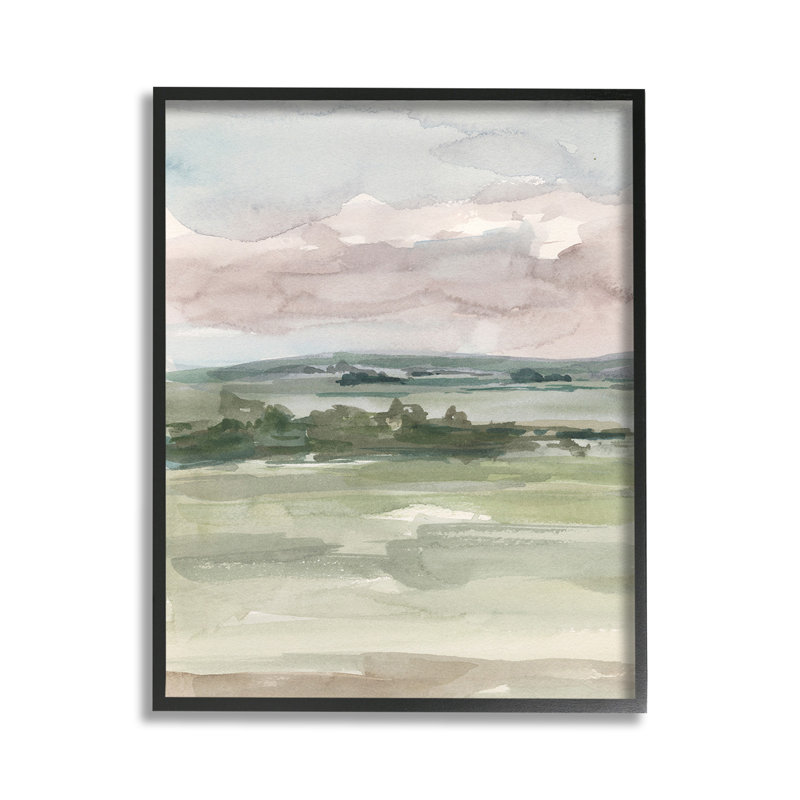 Abstrait, paysage urbain, giclée, art par Ethan, Giclée encadrée noir minuit, H 14 po x l 11 po