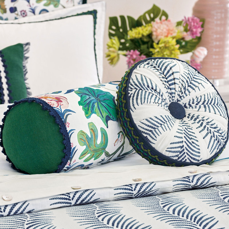 Boca Raton Button-Tufted Decorative Pillow