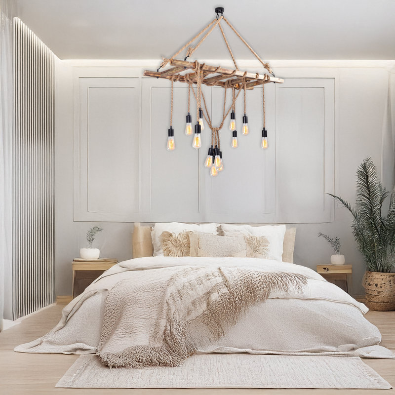 Hornbeam Body 12 Lights Boho Chandelier