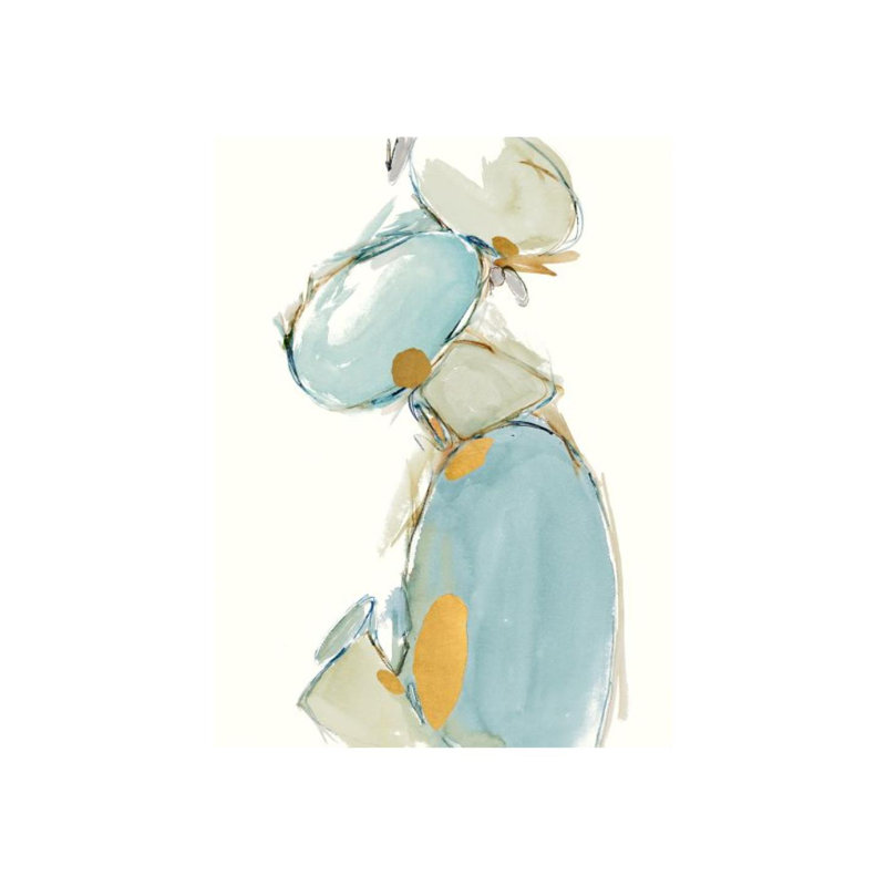 Sense Of Balance III Print by Sara Brown, 40" H x 30" W x 1.5" D, Glass Coat