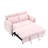 52 "Pink Modern Velvet Sofa-948374460
