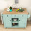 Îlot de cuisine avec armoire de rangement et 3 tiroirs pour salle à manger Dyches-1159879669