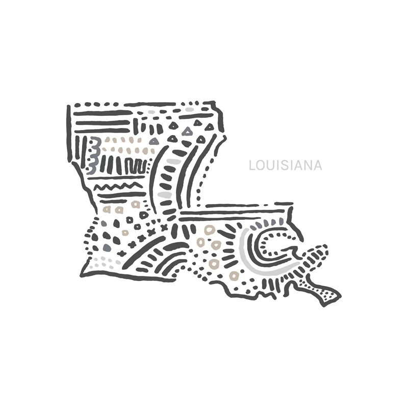 Louisiana 1 Piece Wall Art on Canvas, 101.6 cm H x 66.04 cm W x 1.91 cm D, Canvas