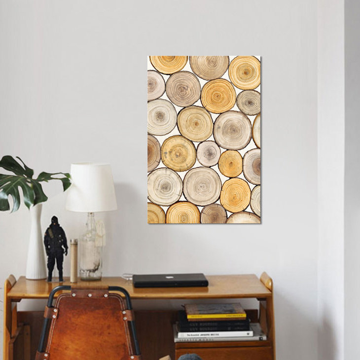 « tree ring study ii », impression sur toile, H 12 po x l 8 po x P 0,75 po, Toile tendue, Pas de tapis