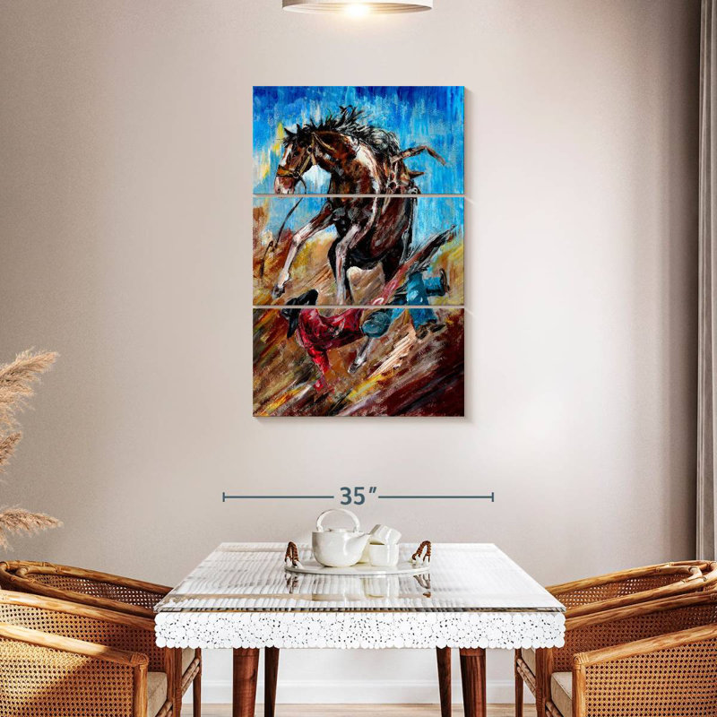 Lelar Fallen Cowboy, 45" H x 28" W