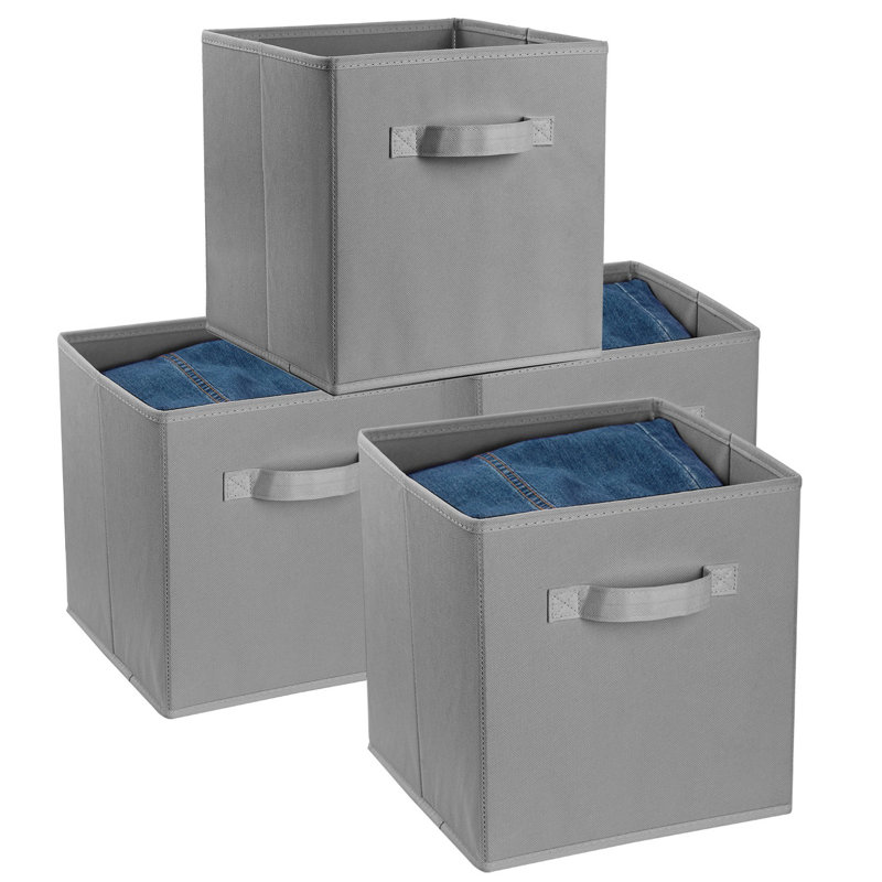 Bac de rangement en tissu Rebrilliant, Gris