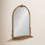 Canoby Metal Arch Mirror with Shelves-1076453761