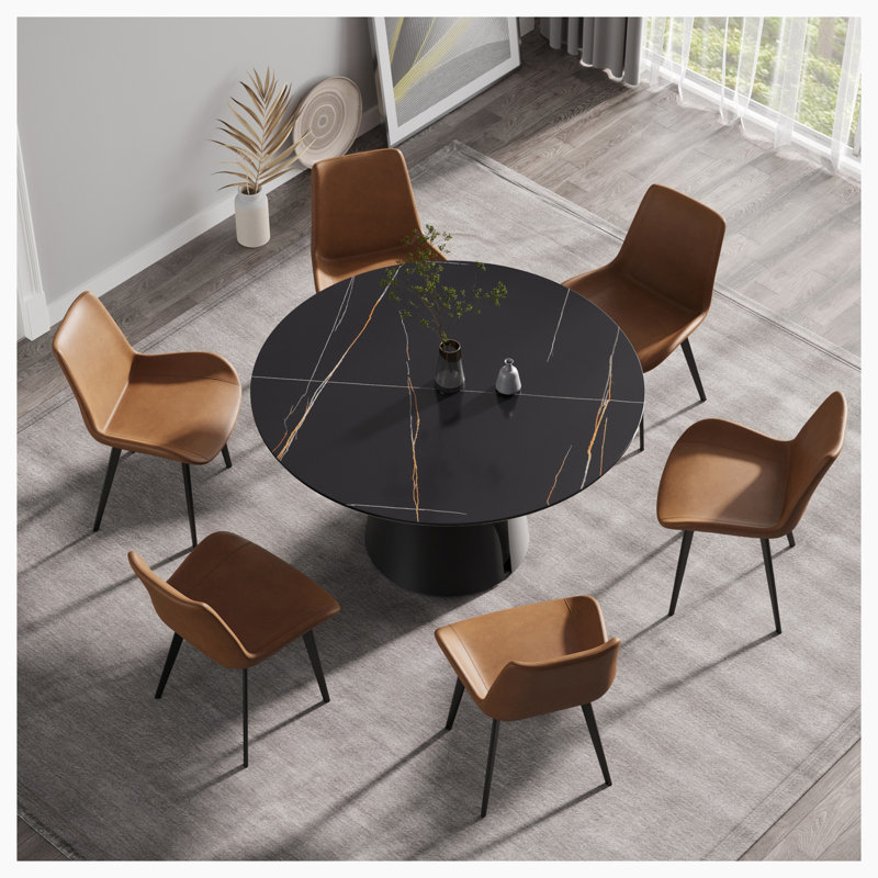 Table de salle à manger Modern, L 53,15 po x L 53,15 po