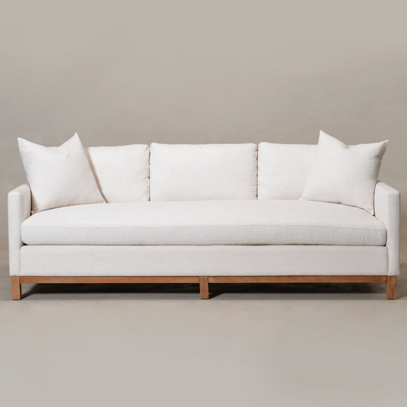 Cami 90 "Upholstered Sofa, Cloud Linen Blend