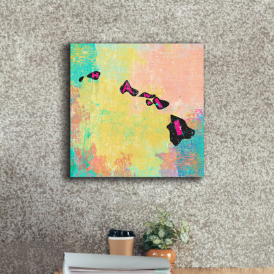 «Hawaii» par Art Licensing Studio, art mural sur toile