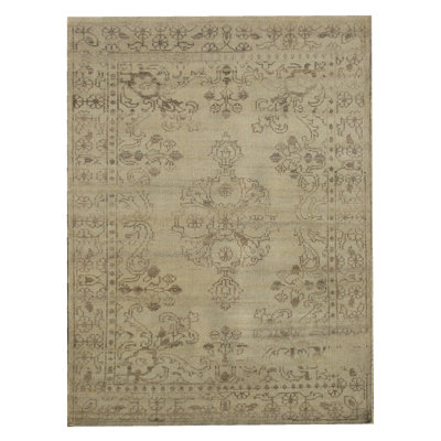 Tapis tabriz vieilli 6 po x 8 po