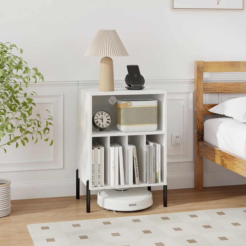 78 cm H Media Shelves, White