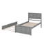 Lit plateforme avec lit gigogne-483959061