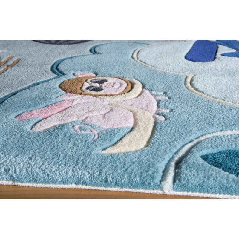 Tapis pour enfant Barbra, Rectangle 5 pi x 7 pi