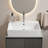 20 x 14 in. Integrated White Ceramic Bathroom Sink with Single Faucet Hole and No Overflow for Modern Vanities