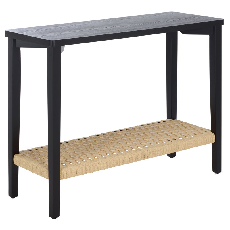 Chasu 1 Shelf Console Table, Black