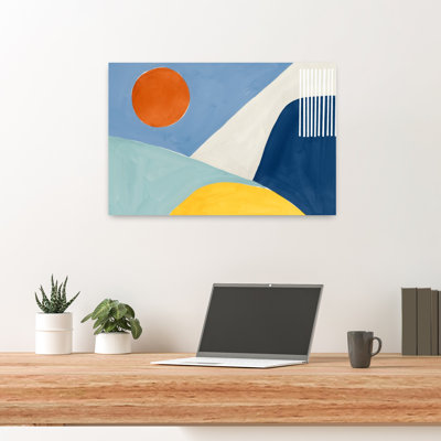 Harmony Earthy I, art géométrique minimaliste abstrait