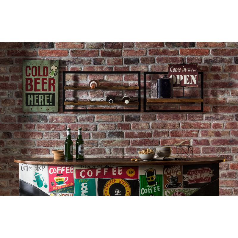 Lehoux Wall Mounted Wine Bottle Rack in