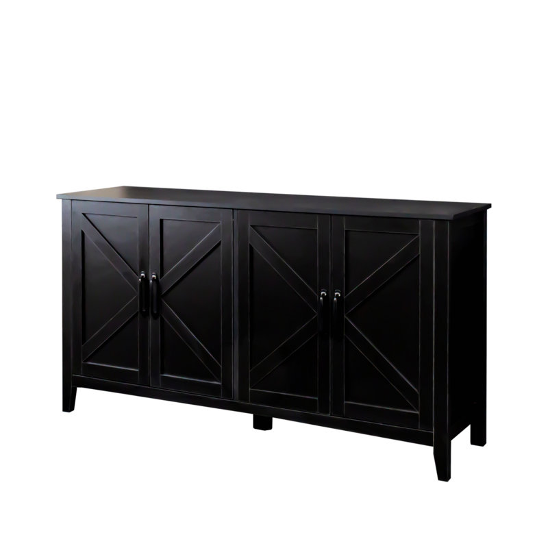 Crédence de rangement une pièce Cherronda, Noir