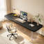 Bureau rectangulaire noir en acrylique et bois massif-956990748-956990751